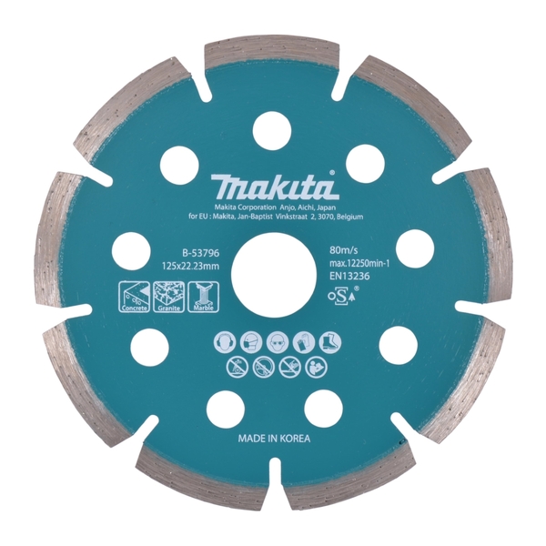 Disco Diamantado Segmentado Corte 125 X 1.6 X 22.23 Mm Makita