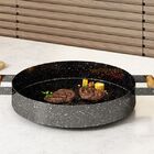 Disco Esmaltado Alto Com Alça E Borda Chapa Bifeteira Ø30cm