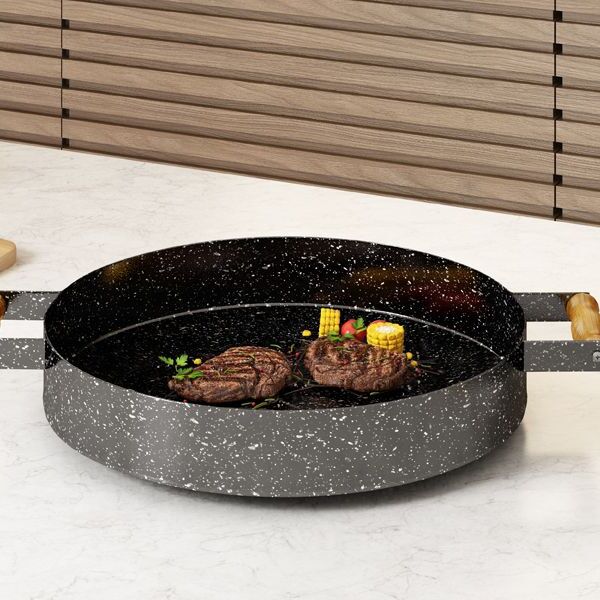 Disco Esmaltado Alto Com Alça E Borda Chapa Bifeteira Ø30cm