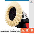 Disco Feltro Flap Para Polimento 4.1/2" - Starfer