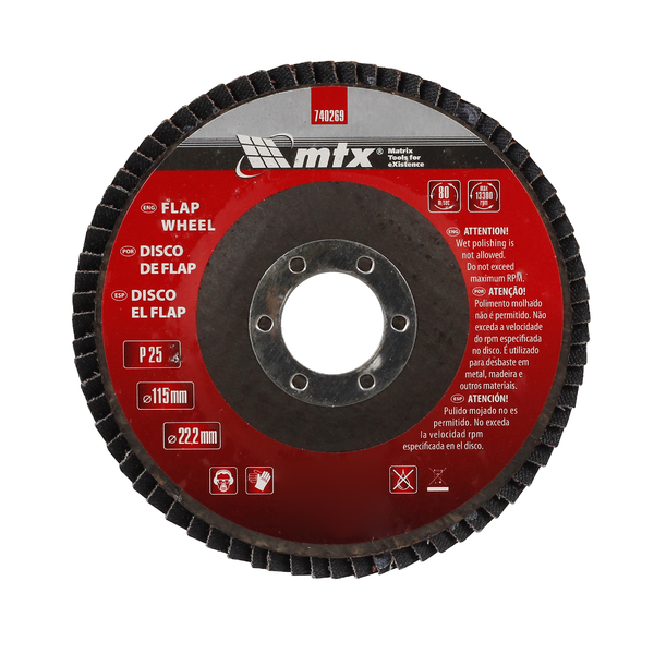 Disco Flap 115mm Grão 25 MTX