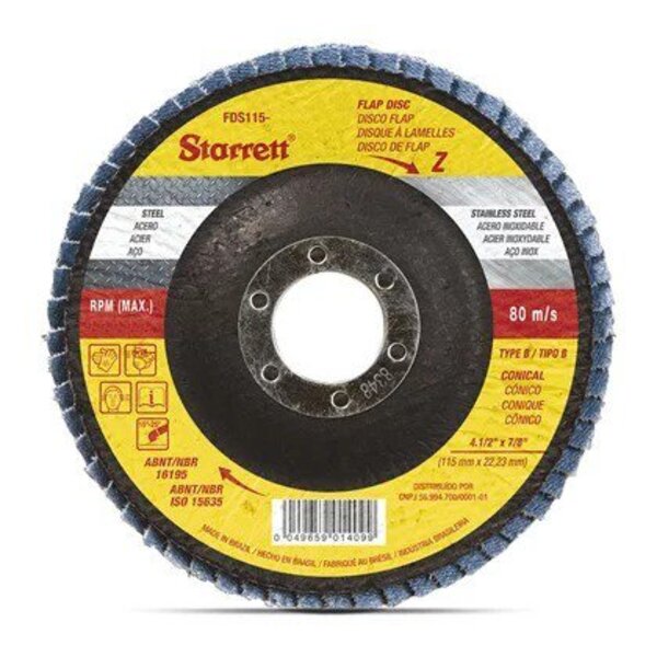 Disco Flap 115x22,23mm G.50 Fds115-50fc - Starrett