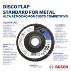 Disco Flap 4.1/2'' para Metal Grão 40 Bosch