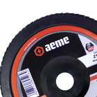 Disco Flap Aeme Standard Nylon Preto Reto Zircônio 7" (180mm)
