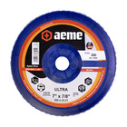 Disco Flap Aeme Ultra Nylon Reto Zircônio 7" (180mm) 5 Unidad