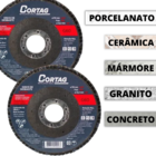 Disco Flap Cortag Porcelato Lixadeira Lixa Debaste Acabamento