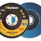 Disco Flap De Zircônio De 4.1/2 Pol. Grão 40 - Titanium