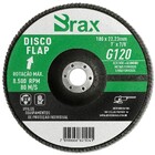 Disco Flap De Zircônio De 7" X 7/8" 180x22 23mm Grão 120 - Br