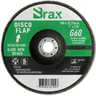 Disco Flap De Zircônio De 7" X 7/8" 180x22 23mm Grão 60 - Brax