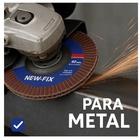 Disco Flap Oxido Aluminio 4 1/2 115x22 Marrom Inox Aco Carbon