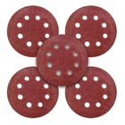 Disco Lixa 125mm (05 ) 8furos P/lix Excentrica 5 Unid. Gr180