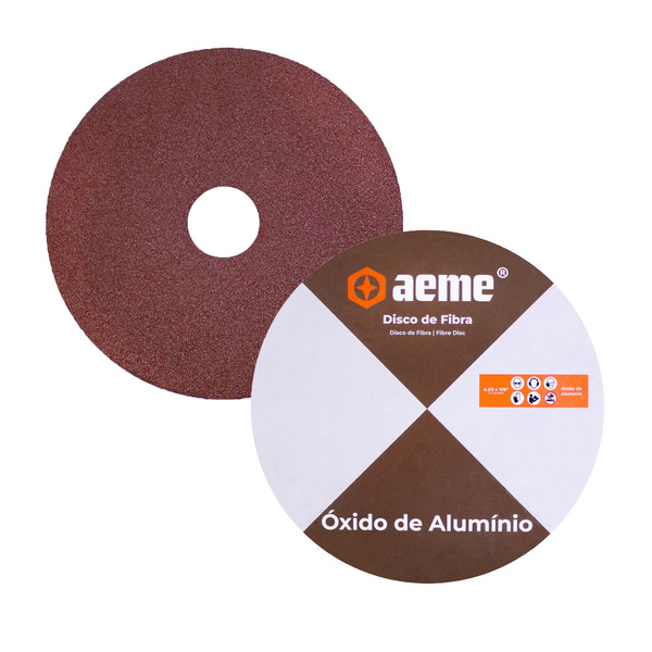 Disco Lixa Aeme Óxido De Alumínio Extra 4.1/2" (115mmx22mm) 2