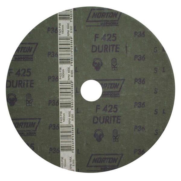 Disco Lixa Norton  F425 G36 7p 180mm - Embalagem Com 10 Unida