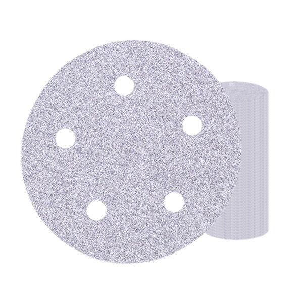 Disco Lixa Pluma Papel Aeme 125mm (5 Pol) 5 Furos 50 Unidades