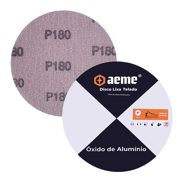 Disco Lixa Pluma Tela Net Aeme 125mm - 180
