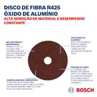 Disco de Lixa em Fibra R425 Óxido Alumínio 115mm G80 Bosch