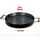 Disco Picanheiro De Aço Carbono 46cm Tacho Com Borda Grande