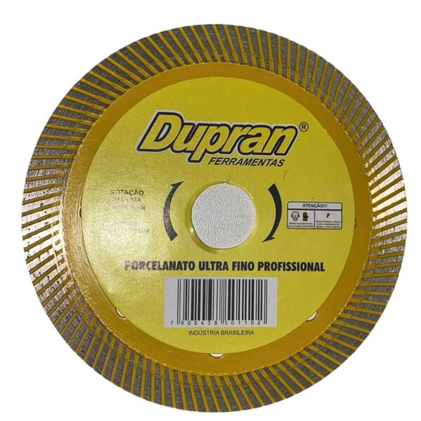 Disco Porcelanato Ultra Fino Furo 110 Mm X 20 Mm Dupran
