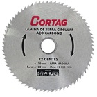 Disco Serra / Madeira Circular Aço Carbono 110mm Cortag - Uni