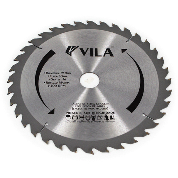 Disco/serra Circular De Videa 10" 250x30x36d Vila - Unico