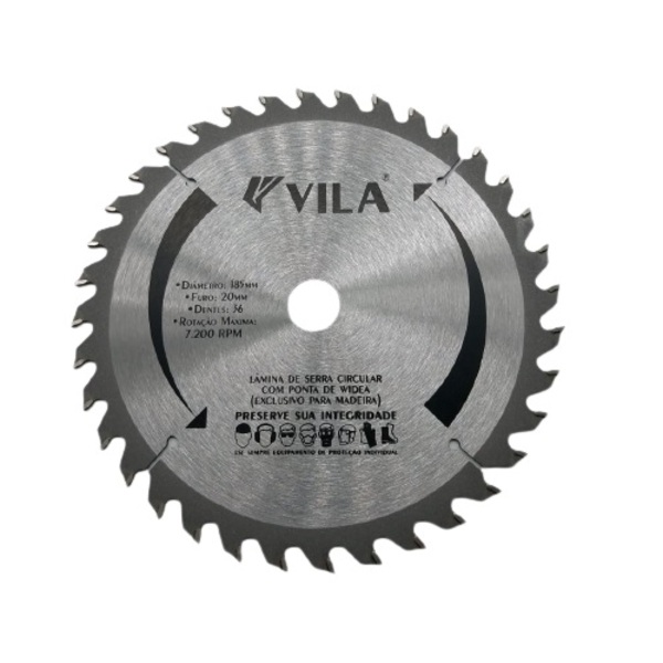 Disco/serra Circular De Videa 7" 185x20x36d Vila - Unico
