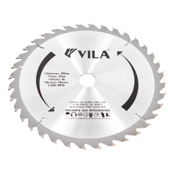Disco/serra Circular De Videa 9.1/4" 235x25x36d Vila - Unico