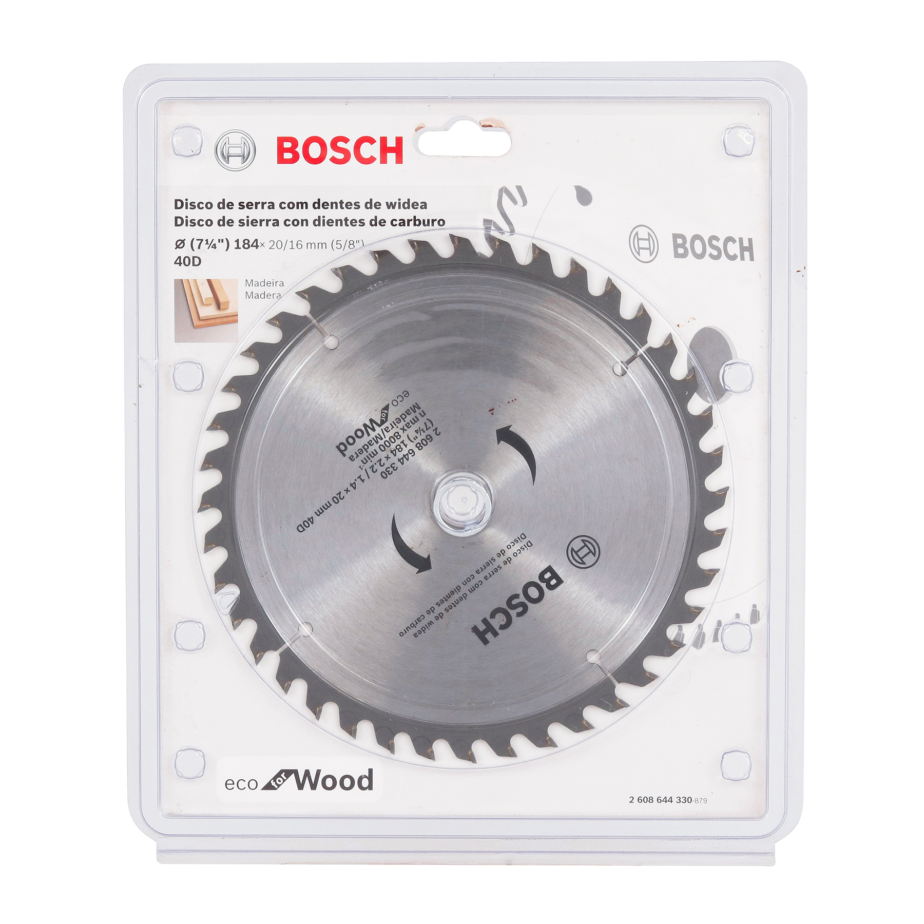 Disco Serra Circular para Madeira 184x20mm 40D Bosch | Leroy Merlin