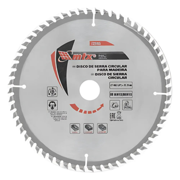 Disco Serra Widea 185mm x 60 Dentes - Mtx