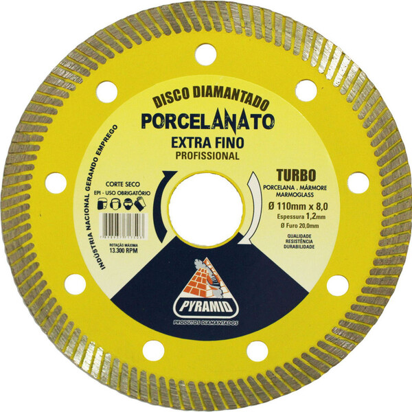 Disco Turbo Porcelanato Extra Fino 110x8mm - Pyramid - Modelo