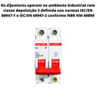 Disjuntor Bipolar/bifásico P2 Din Curva C - Steck 4a