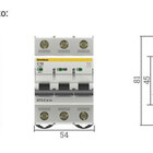 Disjuntor Bipolar Curva C 10a Din - Enerbras Dt3-e2c10