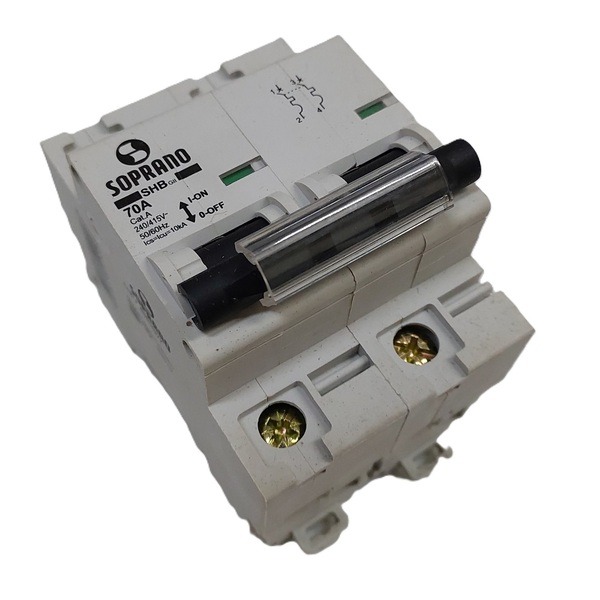 Disjuntor Bipolar Din Curva C 10ka 70a