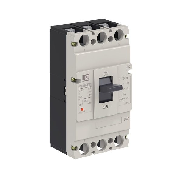 Disjuntor Caixa Moldada Weg Dwp400l 3p 350a 35ka