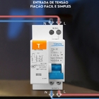 Disjuntor Diferencial Residual Ddr Dr Bipolar 16a 1p+1n