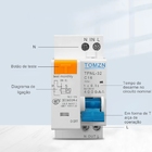 Disjuntor Diferencial Residual Ddr Dr Bipolar 16a 1p+1n