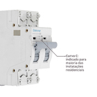 Disjuntor Din Bipolar 220V-400V 25A Eletromar