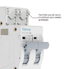 Disjuntor Din Bipolar 220V-400V 25A Eletromar