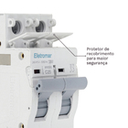 Disjuntor Din Bipolar 220V-400V 25A Eletromar