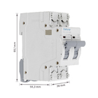 Disjuntor Din Bipolar 220V-400V 63A  Eletromar