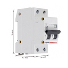 Disjuntor Din Bipolar Curva C 20A Rx3 Legrand