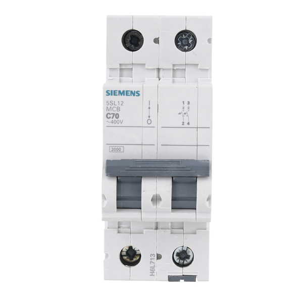 Disjuntor Din Bipolar Curva C 220V (440V) 70A Siemens | Leroy Merlin