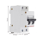 Disjuntor Din Bipolar Curva C 25A Rx3 Legrand