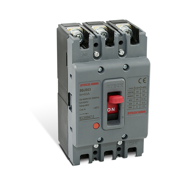 Disjuntor Din Caixa Moldada Tripolar 220V á 690V 80A Steck