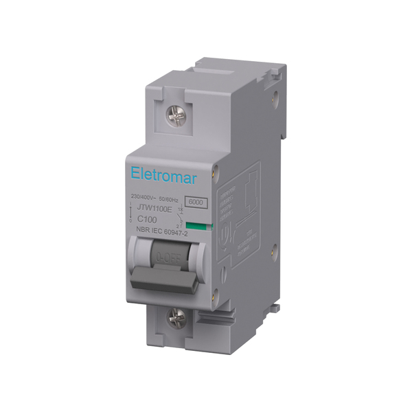 Disjuntor Din Monopolar 100A Curva C Eletromar