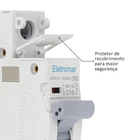 Disjuntor Din Monopolar 220V-400V 10A Eletromar