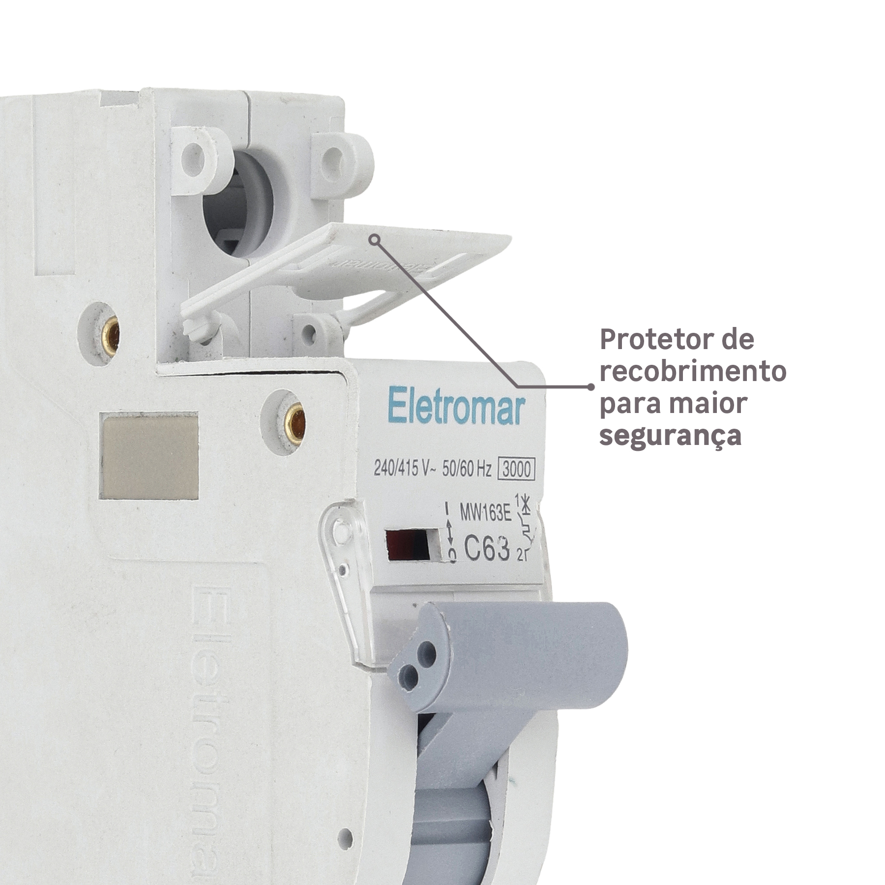 Com protetor de recobrimento: