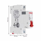 Disjuntor Din Monopolar Curva C 6A Steck