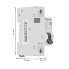 Disjuntor Din Monopolar EASY9 1P 25A Curva C 3000A Schneider