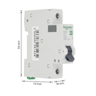 Disjuntor Din Monopolar EASY9 1P 40A Curva C 3000A Schneider