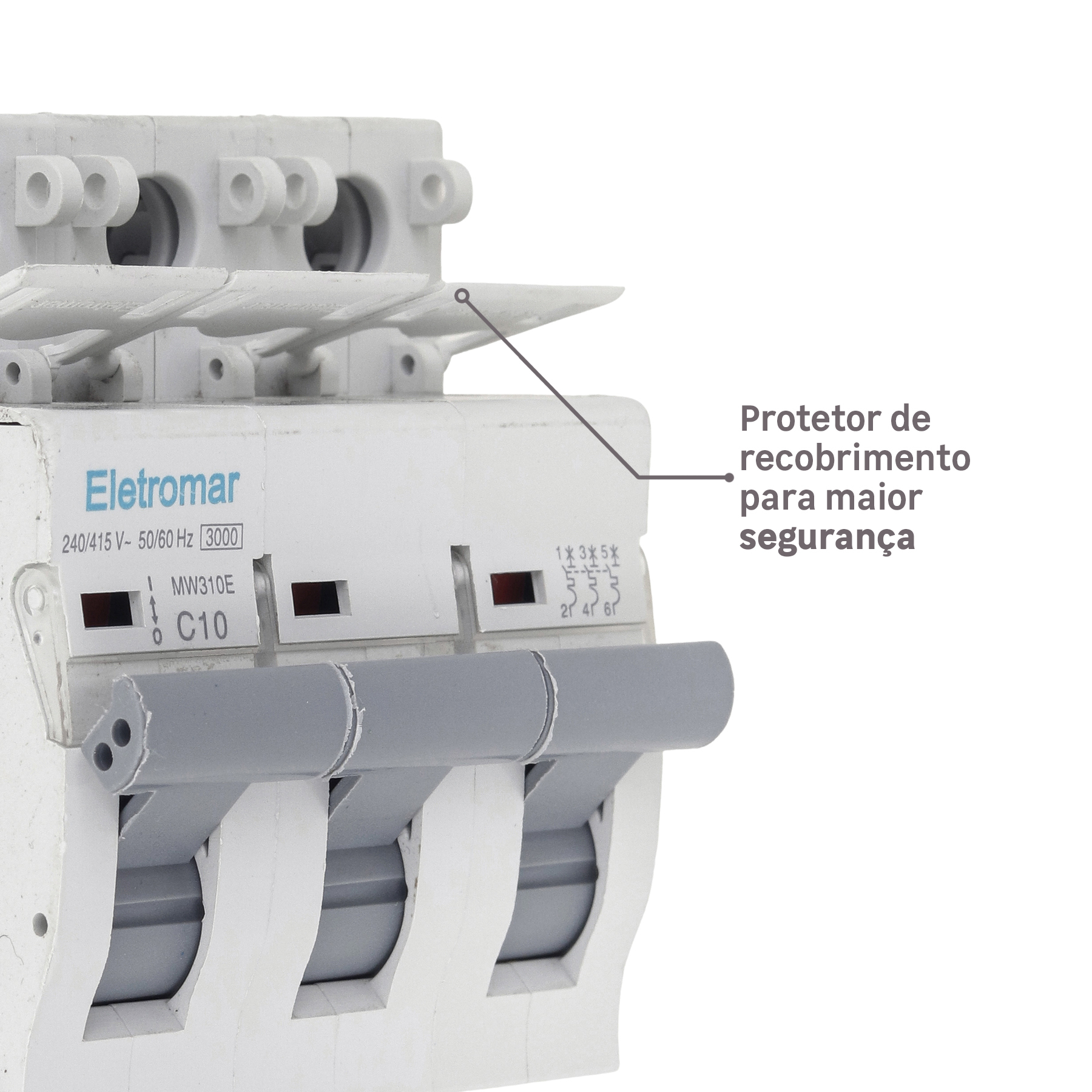 Com protetor de recobrimento: